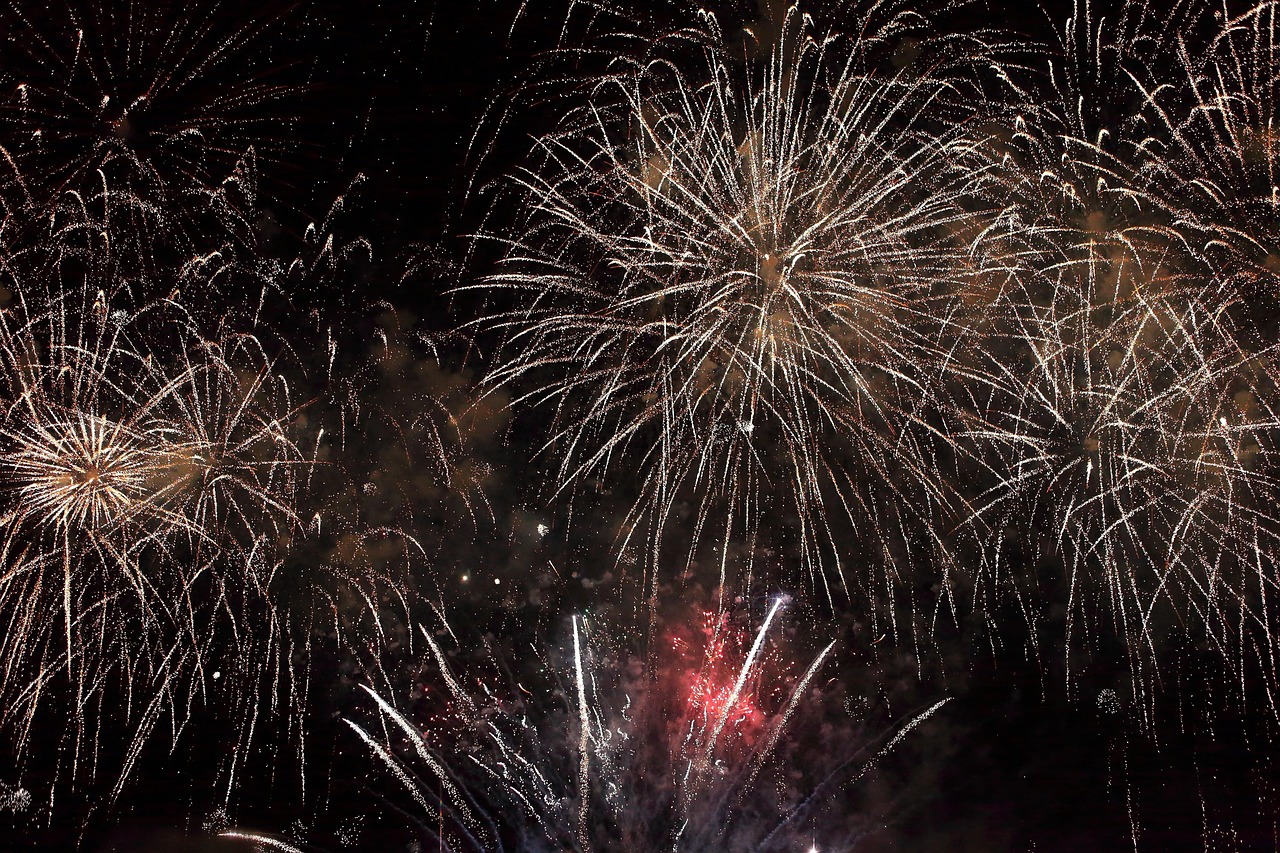 colorful, nature, colors, firework, night, summer, brown night